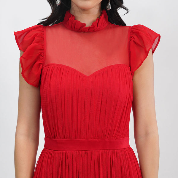 Scarlet Charm Maxi Dress