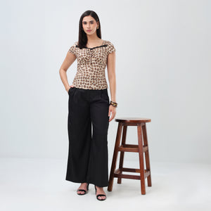 Leopard Lace Top