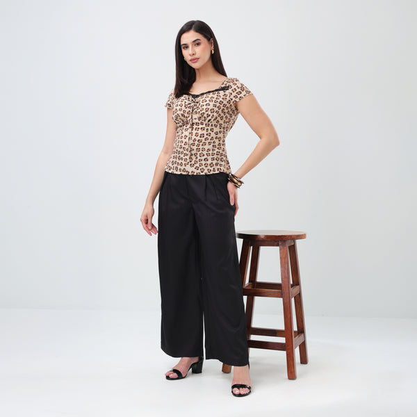 Signature Pleat Trousers (Black)