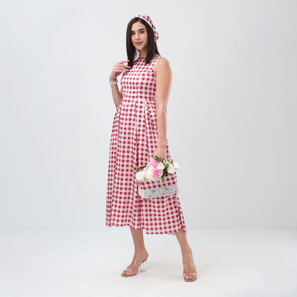 Gingham Bloom Dress