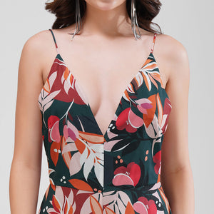 Tropical Nights Plunge Jumpsuit