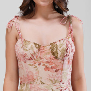 Blossom Layers Maxi Dress (Pastel floral)