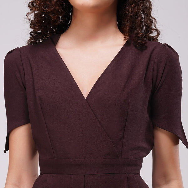 Plum Power Jumpsuit (Wine)