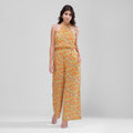 Tropical Vibes Halter Jumpsuit (Mango Mist)