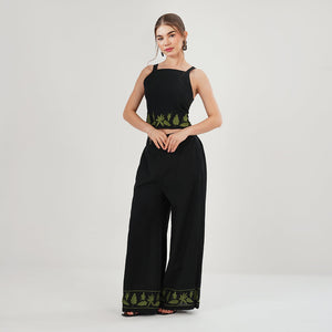 Botanic Charm Co-ord Set (Black)