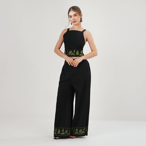 Botanic Charm Co-ord Set (Black)
