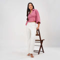 Wrap Crop Top (Blush)