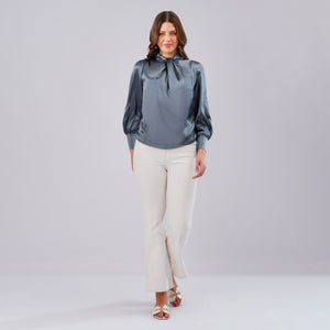Midnight Luxe Satin Top