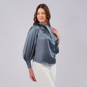 Midnight Luxe Satin Top