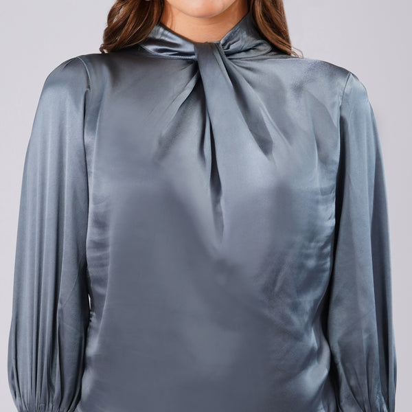 Midnight Luxe Satin Top