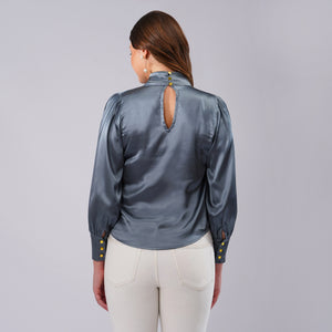 Midnight Luxe Satin Top