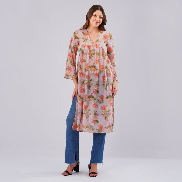 Soft Petals Floral Kurti
