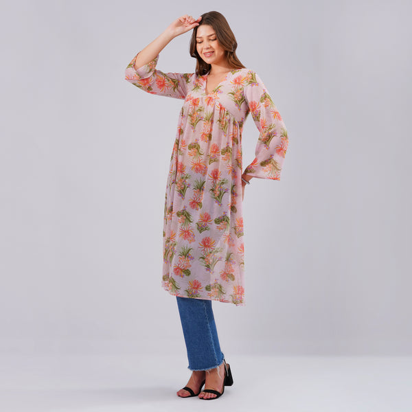 Soft Petals Floral Kurti