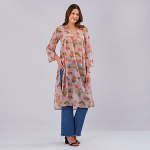 Soft Petals Floral Kurti