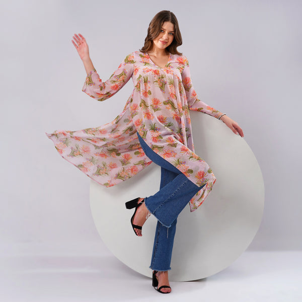 Soft Petals Floral Kurti