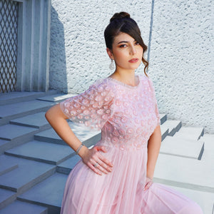 Blush Pink Sequin Dream Gown