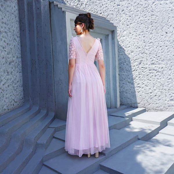 Blush Pink Sequin Dream Gown