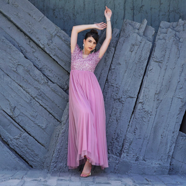 Rose Quartz Luxe Gown