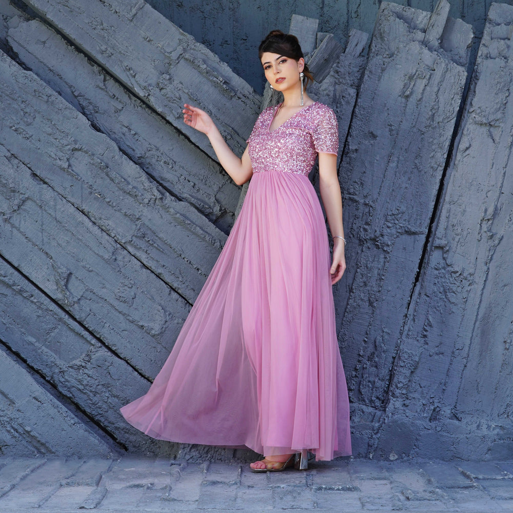 Rose Quartz Luxe Gown