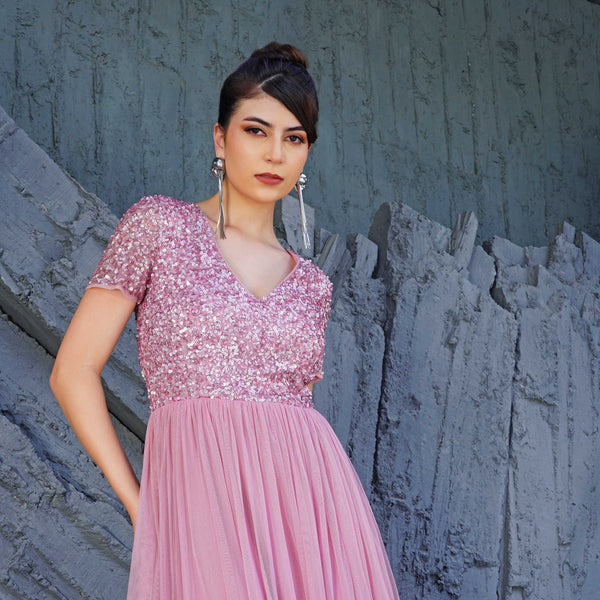 Rose Quartz Luxe Gown