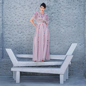 Enchanted Blossom Embellished Gown