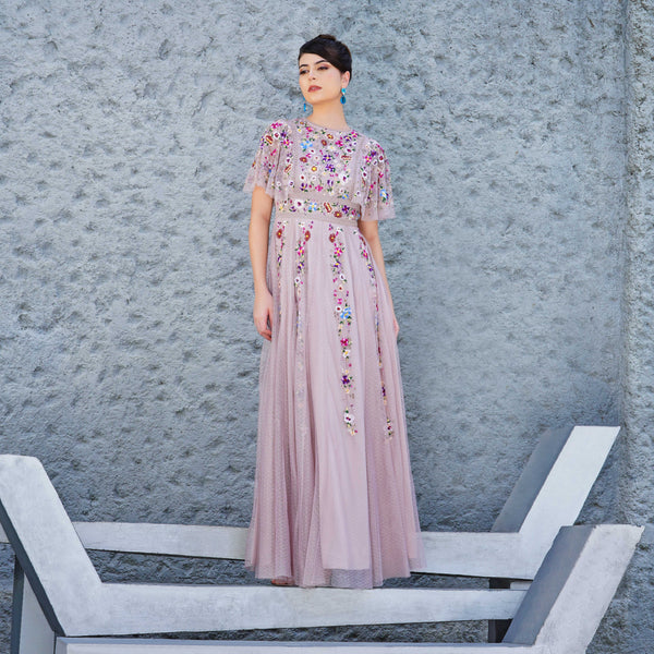 Enchanted Blossom Embellished Gown
