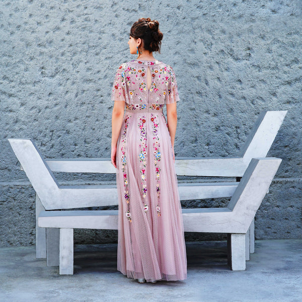 Enchanted Blossom Embellished Gown