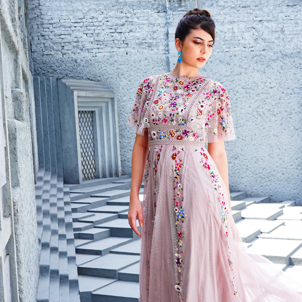 Enchanted Blossom Embellished Gown
