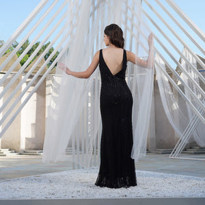 Classic Noir Glam Gown