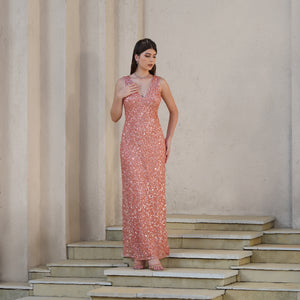 Rose Gold Sequin Elegance Gown