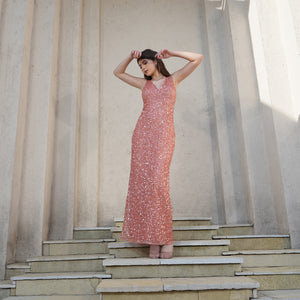 Rose Gold Sequin Elegance Gown