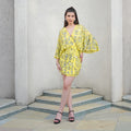 Sunshine Glam Embellished Mini Dress