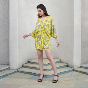 Sunshine Glam Embellished Mini Dress