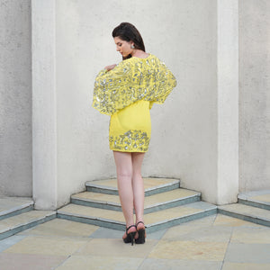 Sunshine Glam Embellished Mini Dress