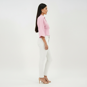 Wrap Crop Top (Baby Pink)