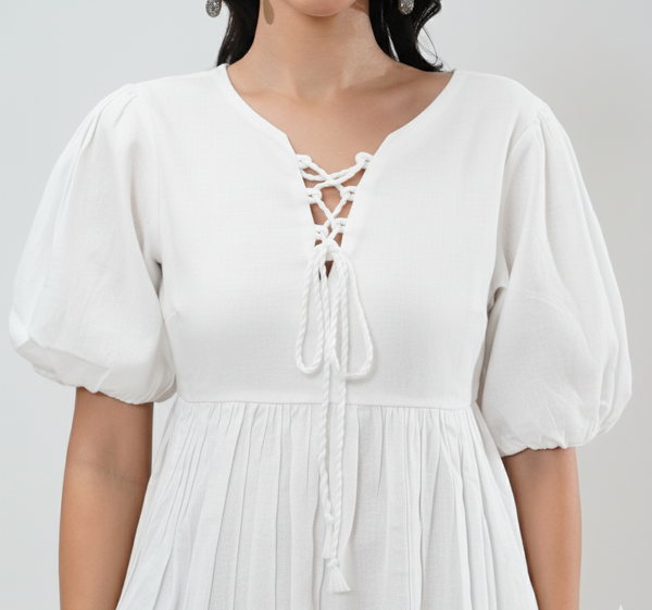 Noir Chic Co-ord Set (White)