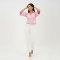 Wrap Crop Top (Pink)