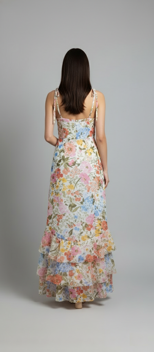 Blossom Layers Maxi Dress (Multi floral)