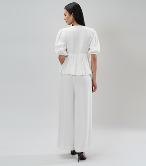 Noir Chic Co-ord Set (White)