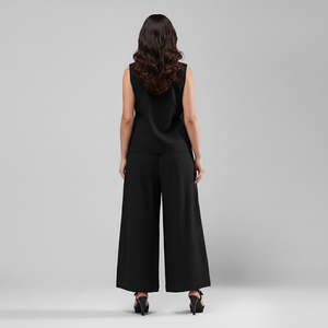 Regal Bloom Co-ord Set (Black)