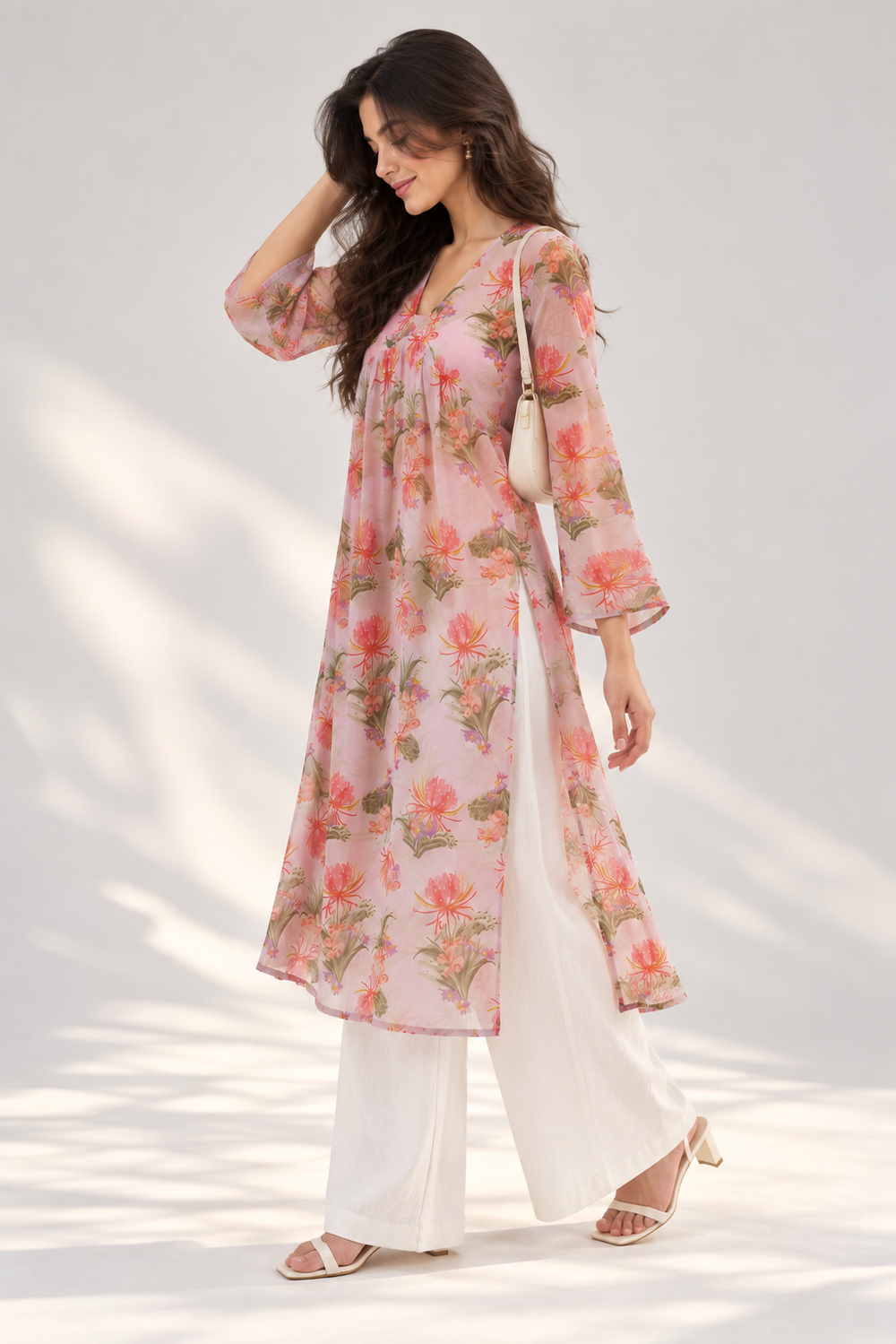 Soft Petals Floral Kurti
