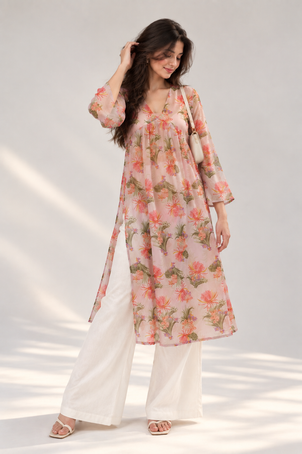 Soft Petals Floral Kurti