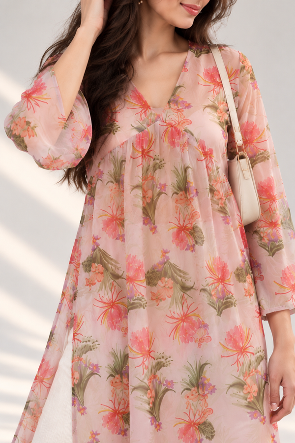 Soft Petals Floral Kurti