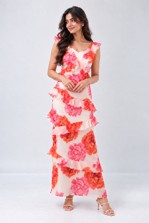 Petallia Ruffle Dress