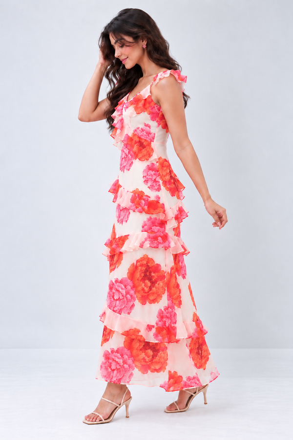 Petallia Ruffle Dress