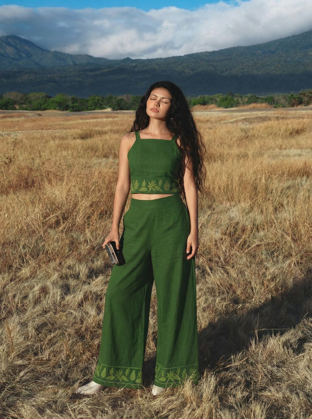 Botanic Charm Co-ord Set (Green)