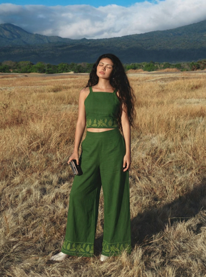Botanic Charm Co-ord Set (Green)